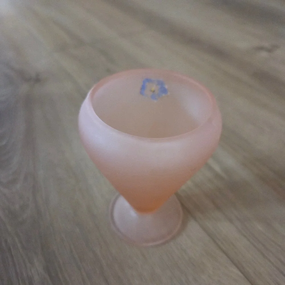 Vintage Pink Satin Finish Depression Glass Vase - Picture 3 of 3